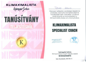 Klimaximalista oklevél