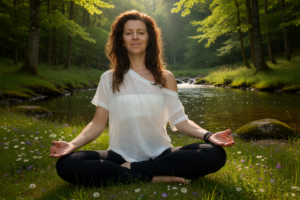 Meditáció a patak mellett